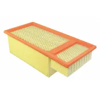 Rectangular panel engine air filter with 14 1/16 in overall length. Designed for Ford vehicles. Traps airborne contaminants to protect the engine and ensure clean airflow for combustion