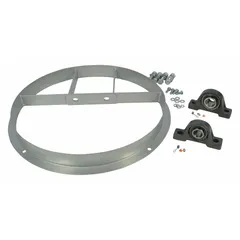 This bearing support provides stable mounting and alignment for rotating shafts in HVACR equipment such as fans and blowers. It is compatible with part numbers 5ZCP2 and 5ZCP8. Designed to reduce vibration and support bearings in typical HVACR applications.