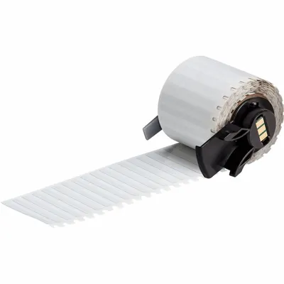 BRADY M6-27-767 Precut Label Roll, 1/4 in x 1/8 in, Polyimide, White Gloss - Brady Precut Label Rolls