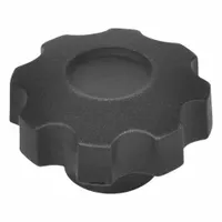 JW WINCO Hand Knobs; Eight-Lobed Knobs: Plastic w/ Brass Thread, M10 Thread, 15 mm Thread Lg (MPN 6303055)