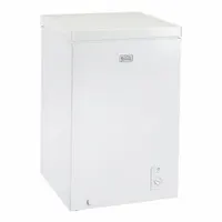BLACK & DECKER Chest Freezer: White, 3.5 cu ft Capacity, 33 1/2 in x 21 1/2 in x 21 3/4 in (MPN BCFK356)