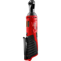 This cordless ratchet delivers 30 ft-lb of fastening torque and a maximum torque of 30 ft-lb, with a no-load speed of 250 RPM. It features a brushed motor and a ball detent for secure socket retention. Suitable for fastening and loosening bolts in confined spaces, commonly used in automotive repair, equipment maintenance, and industrial assembly.