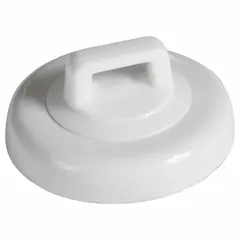 White magnetic cable tie mount with a slot height of 0.11 in and slot width of 0.23 in, designed for use with standard sized cable ties. The magnetic base attaches to ferrous metal surfaces for securing and routing cables, wires, or hoses without drilling or adhesives. Suitable for industrial, automotive, or commercial applications.
