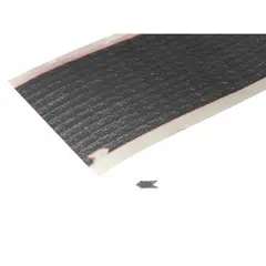 White vinyl inspection and identification arrows on a continuous roll, each measuring 3/16 in long by 1/8 in wide. Rated for continuous use up to 425°F. Used for marking direction, flow, or orientation on industrial equipment, piping, and components in high-temperature environments.