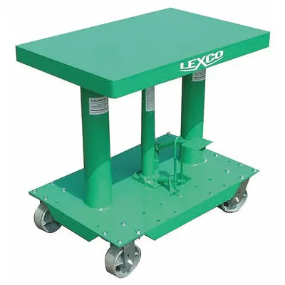 WESCO Lift Table: Not Powered, 2,000 lb Load Capacity, 30 in L x 20 in W - Manual Post-Lift Tables