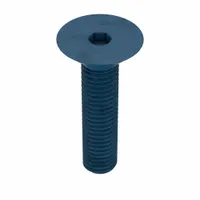 Socket Flat Head Screw: M10x1.50 Thread Size, 45 mm Lg, Flat, Blue Phosphate, Alloy Steel, 15 PK (MPN UST184118)