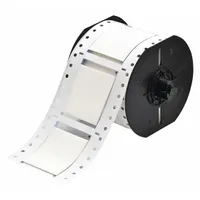 White matte polyolefin sleeve label roll for wire and cable identification. Each label measures 1 1/2 in x 2 in and fits wire diameters from 0.5 in to 1.45 in. Compatible with the i3300 printer series. Used for marking wires in industrial settings