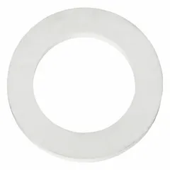Replacement gasket for the water valve assembly in ice machines. Seals the connection to prevent leaks and ensure proper water flow. Used during maintenance or repair of the water inlet valve.