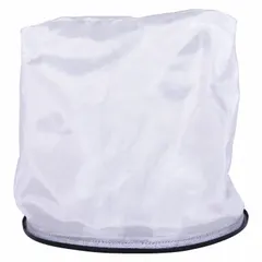 Cloth cartridge pre-filter for wet pickup applications. Compatible with Dewalt® vacuum model DXV04A. Used in construction, workshop, and industrial cleanup to capture fine debris and moisture during wet vacuuming.