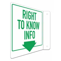 Safety Sign: Aluminum, Mounting Holes Sign Mounting, 8 in x 8 in Nominal Sign Size, Engineer Grade (MPN LCFL-0027-RA_8x8)