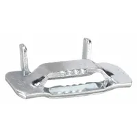 BAND-IT Strapping Buckle: Fits 3/4 in Strap Wd, Carbon Steel, 50 Qty, Flat, Regular Duty, 50 PK (MPN GRC356)