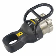 The ENERPAC NSH34 nut splitter head is used to split corroded or seized nuts without damaging bolt threads. It accommodates hex nut sizes from 2 3/4 in to 4 1/4 in. Typical applications include heavy industrial maintenance and repair where nuts are difficult to remove.