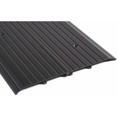 NATIONAL GUARD 8430DKB-36 Saddle Threshold, Aluminum, 3 ft, Fluted - Saddle Thresholds