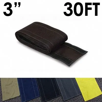 ELECTRIDUCT Cable protector: 3 in Overall Wd, 30 ft Lg, Nylon - Fabric Hook-and-Loop Cable Floor Covers