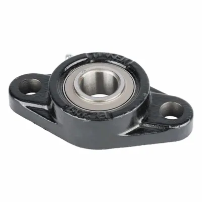 TIMKEN Flange Mount Bearing: Radial Ball, 45 mm Bore, Cast Iron, Concentric Collar - General Purpose Flange-Mount Ball Bearings
