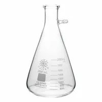 APPROVED VENDOR Filtering Flask: 2 L, Colorless, Conical, 9.5 Compatible with Stopper Size (MPN FG5340-2000)
