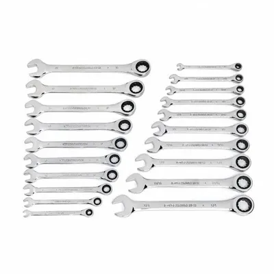 GEARWRENCH SAE & Metric 12-Point Ratcheting Combination Wrench Set - SAE & Metric 12-Point Ratcheting Combination Wrench Sets