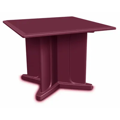 CORTECH Square X-Base Table, 42x42 in, No Game Top, Ballast Accepted, 66750BY - Square X-Base Tables