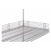 INSTOCK Wire Shelf Ledges: 48 in x 1 in x 4 in, Chrome (MPN GRJL48N-4C)