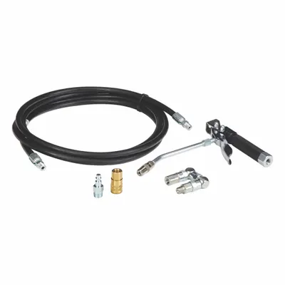 GRACO Discharge Hose Kit: 1/4 in MNPT, 1 ft Hose Lg, 1/4 in Hose Inside Dia. - Drum Pump Discharge Hose Kits