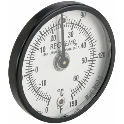 REOTEMP SUR15V2 General Purpose Magnetic-Back Dial Thermometer - General Purpose Magnetic-Back Dial Thermometers