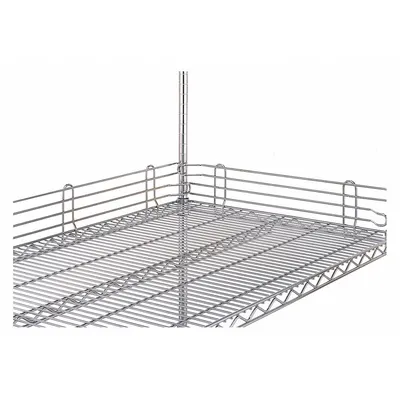 INSTOCK Ledges for Wire Shelving, 72 in Ledge Size, Chrome