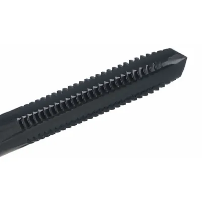 CLEVELAND Straight Flute Tap: 3/8"-24 UNF, H3 / 2B, 4 Flute, Plug Chamfer - General Purpose Hand Taps