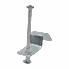 Pack of 100 pins for use with powder-actuated tools. Features an 8 mm head diameter and a 9/64-inch shank diameter. Designed for fastening materials to concrete or steel substrates.
