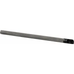 This indexable boring bar features a positive rake geometry and left-hand orientation, designed for internal turning operations. It is used for precision boring, finishing, and contouring in metalworking applications. The bar accepts indexable inserts for efficient material removal.