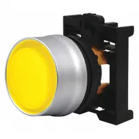 EATON Extended Push Button: 22 mm Mounting Size, Non-Metallic, Momentary (MPN M22-DGLH-Y)