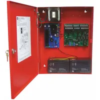 Steel-enclosed NAC power extender for fire alarm notification systems. Operates on 120V AC input and provides 6A synchronized power for Class A notification appliance circuits. Supports horns, strobes, and other signaling devices