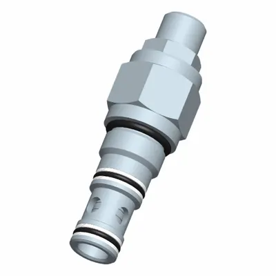BUCHER HYDRAULICS Cartridge Valve: Screw-In, Screwdriver Adjustment, C10-25 Valve Cavity Size - Logic Control Element Cartridge Valves