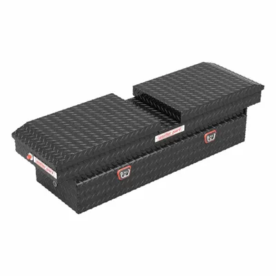 WEATHER GUARD 124-5-04 Gull Wing Lid Crossover Box, 72 in, Gloss Black - Gull Wing Lid Crossover Boxes