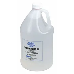 This vacuum pump oil is supplied in a 1-gallon bottle. It is formulated for use in vacuum pumps to reduce wear and seal internal components. Suitable for general industrial vacuum applications requiring reliable lubrication.
