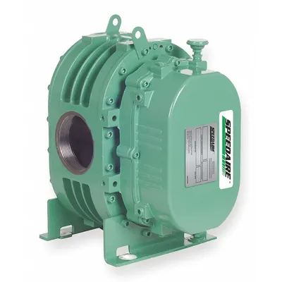 SPEEDAIRE Positive Displacement Blower: Vertical Bottom Hand, 1 1/2 in (F)NPT - Vertical Bottom Hand Positive Displacement Blowers