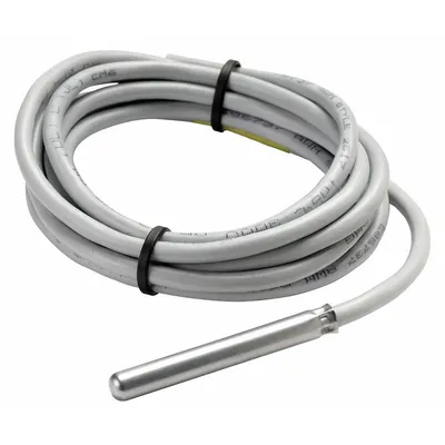 JOHNSON CONTROLS Temperature Sensor: Remote Cable, -40°F to 212°F, Stainless Steel, Single Measurement - Surface and Cable Temperature Sensors