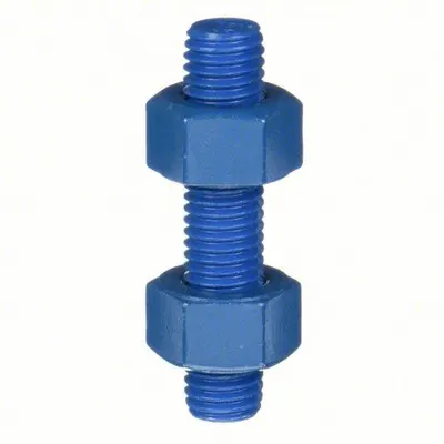USA FASTENER PTFE-Coated Fully-Threaded Rod, Grade B7, 3/4"-10 x 6 in, 4-Pack - PTFE-Coated Fully-Threaded Rods & Studs