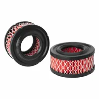 Engine air filter with radial seal and cellulose media. Outside diameter 3 in. Designed for Peterbilt vehicles. Captures airborne contaminants to protect engine in heavy-duty truck applications
