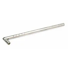 Steel valve installer tool for removing and installing valve stems on tires. Overall length of 11 1/2 inches and diameter of 1/2 inch. Suitable for use in automotive and fleet maintenance applications.