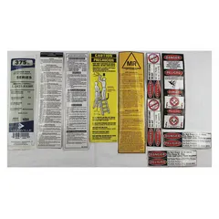 Replacement label kit for Louisville Ladder models L-2431-06MR and L-2431-08MR. Includes safety and identification labels for material handling equipment. Fits Louisville Ladder brand.