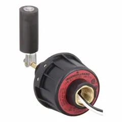 Low oil guard safety device for air compressors. Monitors oil level and pressure, automatically shutting down the compressor to prevent damage from low oil conditions. Designed for use with Type 30 air compressors.