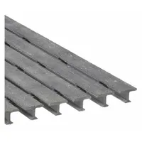 This FIBERGRATE flame-resistant structural grating is pultruded fiberglass, type ISOFR. Nominal size is 36 inches wide by 36 inches long. Used for industrial platforms, walkways, and trench covers requiring corrosion resistance and fire safety