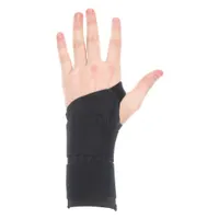 CONDOR Wrist Support: Ambidextrous, M Ergonomic Support Size, Black, Fits 6-1/4 to 6-3/4 in