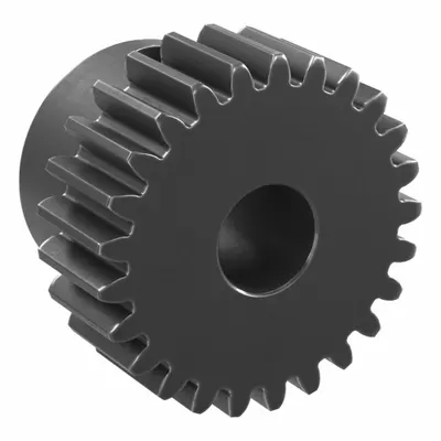 KHK GEARS Metric Spur Gear with Standard Hub, SS1-25B - Metric Spur Gears with Standard Hub