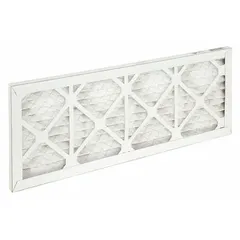 Pleated Air Filter: 12 in x 24 in x 1 in, MERV 7, Synthetic Media, Beverage Board Frame