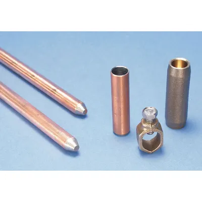 NVENT ERICO Ground Rod Kit: 5/8 in Dia, 4 ft Overall Lg, Copper Bonded Steel - Grounding Rods