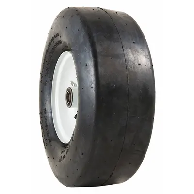 MARASTAR 13X5.00-6 Lawn Mower Tire, Smooth Tread, 300 lb Capacity - Lawn Mower Tires