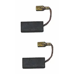 Replacement carbon brush set for jigsaws. Designed to maintain motor performance by ensuring proper electrical contact between the commutator and brushes. Suitable for use in compatible BOSCH jigsaw models.