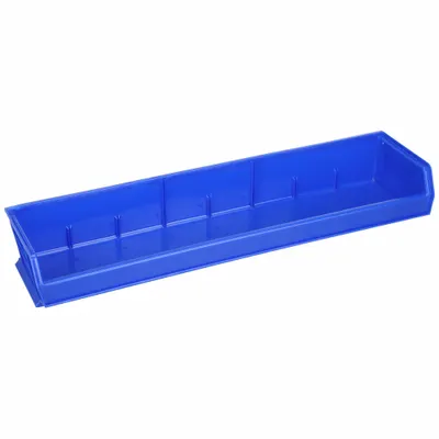 AKRO-MILS 30320BLUE Colored Plastic Bin, Blue, 33 in x 8 5/8 in x 6 in - Colored Plastic Bins