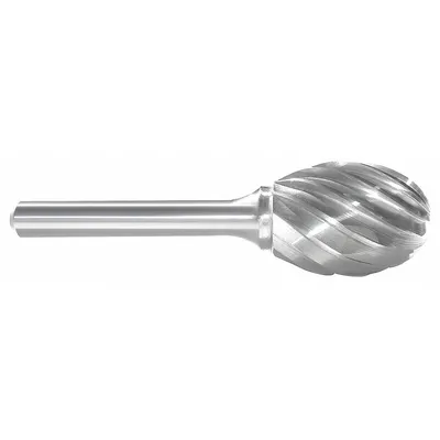 OEM APPROVED VENDOR Aluminum-Cut Oval Bur, SE-7NF, 3/4" x 1" Head, 1/4" Shank - Aluminum-Cut Oval Burs